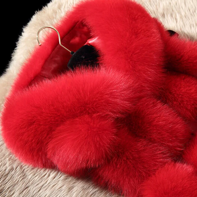 Women real fox fur vest winter fur fashion leather waistcoat lady fox fur gilet with hood