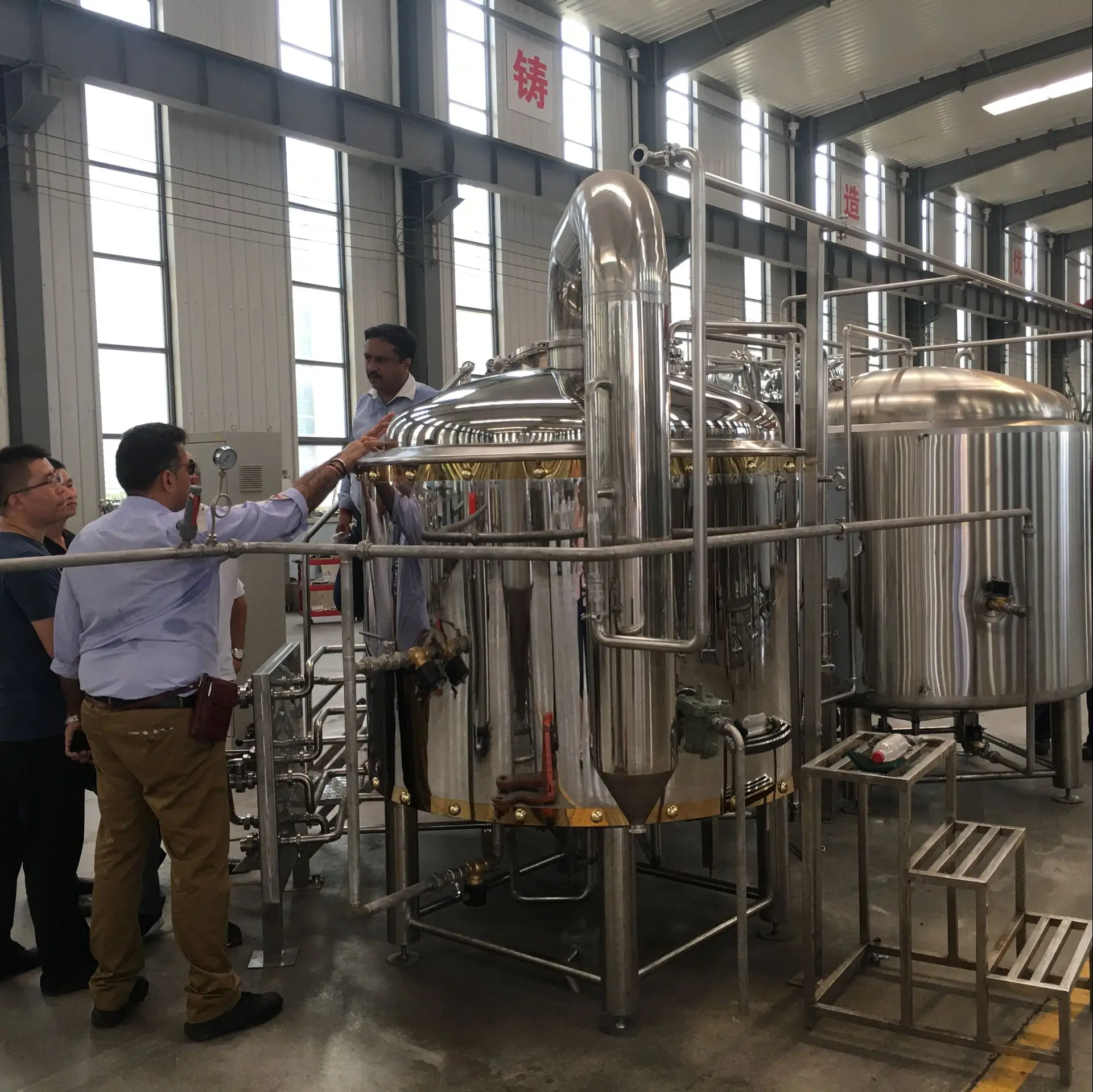 China Tonsen 100 litre beer brewery brewhouse system with mash lauter boiler