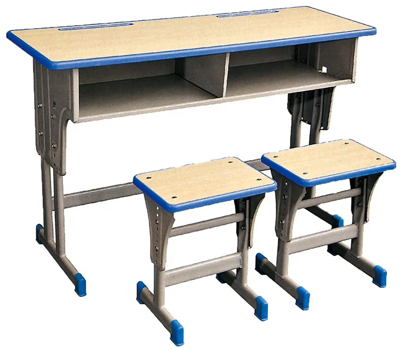 
double school tables and chairs/school furniture desk for sale 