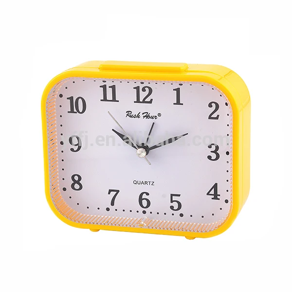 Дешевые модные 1.5 В батарейки АА небольшие пластиковые уникальные часы настольные