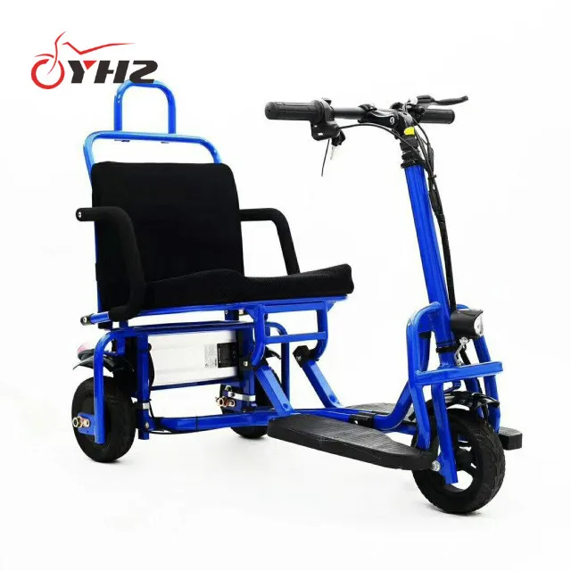 
36v300w / 48v350w 3 wheel portable foldable folding electric mobility scooter for sale 