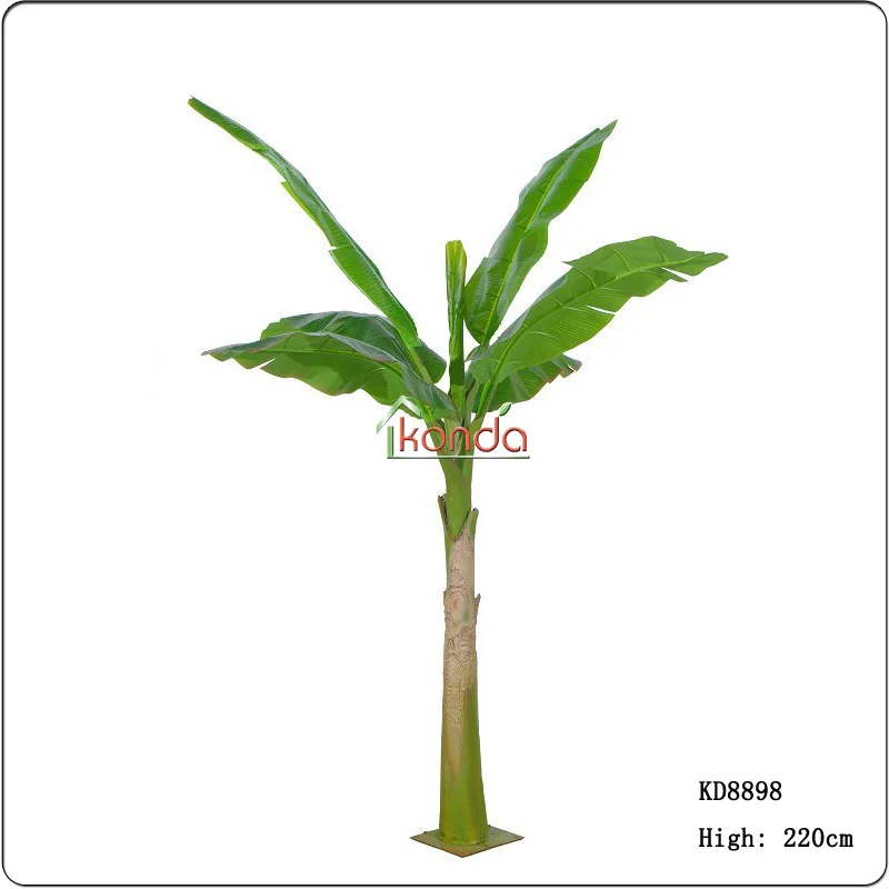 2022 new Home decor Artificial travel banana tree plant bonsai in plastic material and Shrubs Plant Type in pot rubber plant