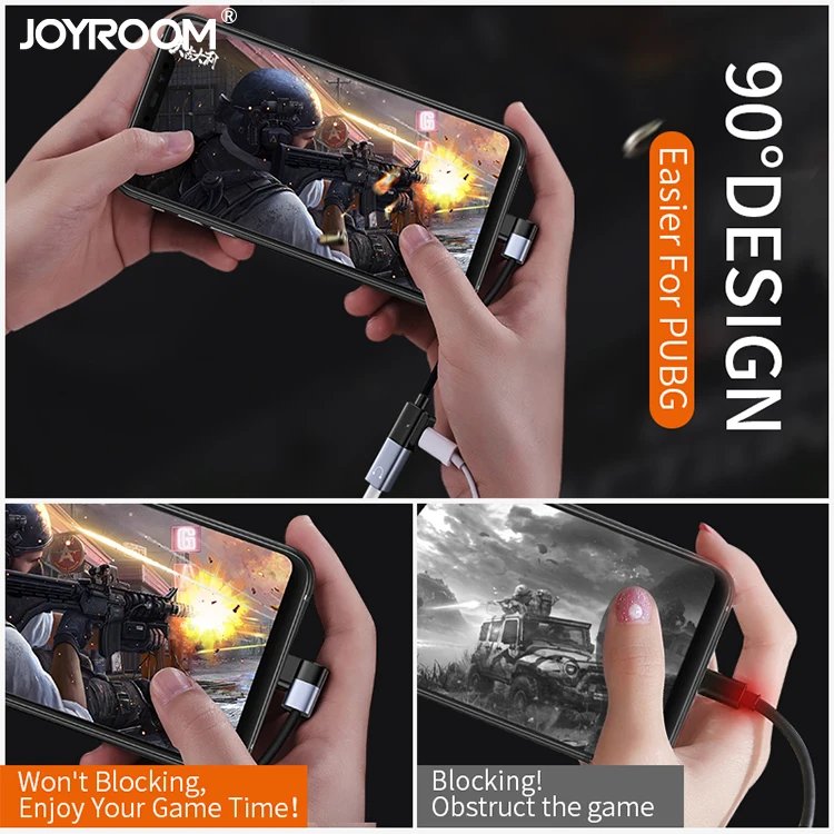 
Joyroom usb type c to type c charging port and 3.5mm Jack aux adapter splitter cable 