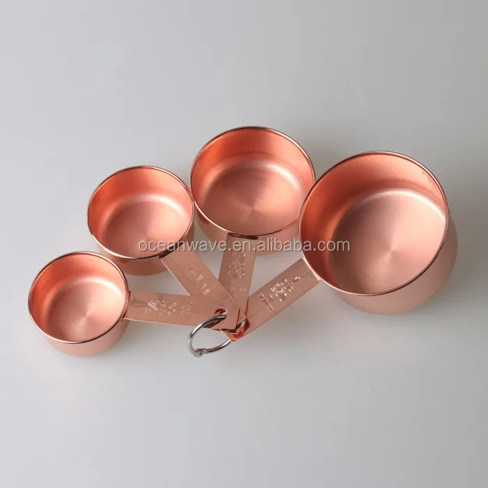 8pcs copper measuring spoon and cup set with 20ml measuring cup