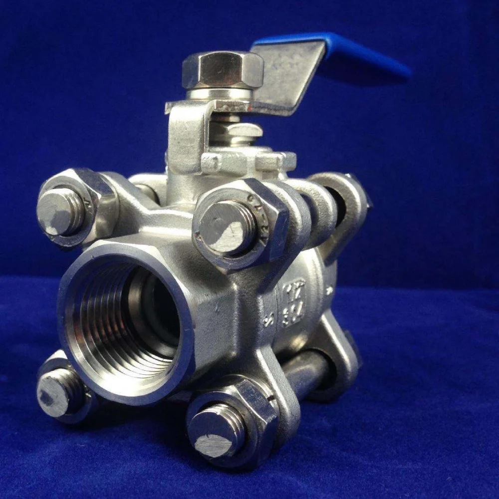 3 pc body stainless steel ball valve