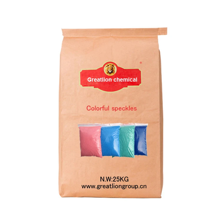 
blue/red/pink/yellow speckles 