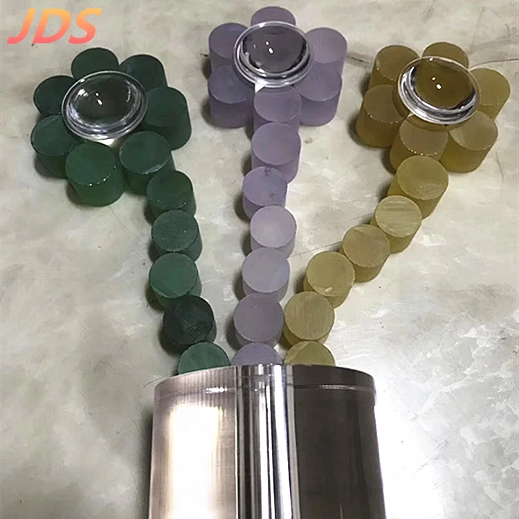 Custom sapphire glass cup or rod lens ,color sapphire , red ,blue , yellow,white glass