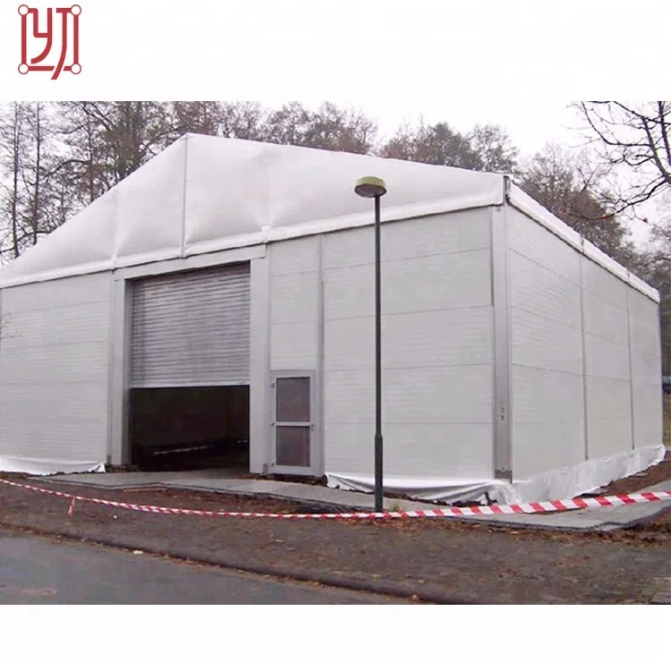 Прочная постоянная складская палатка 20x50 м большая алюминиевая промышленная для хранения