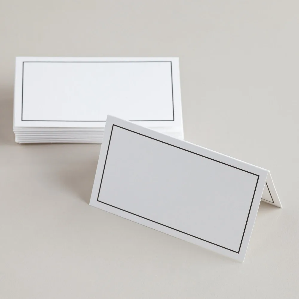 
Customized printing and shape paper table tent cards 
