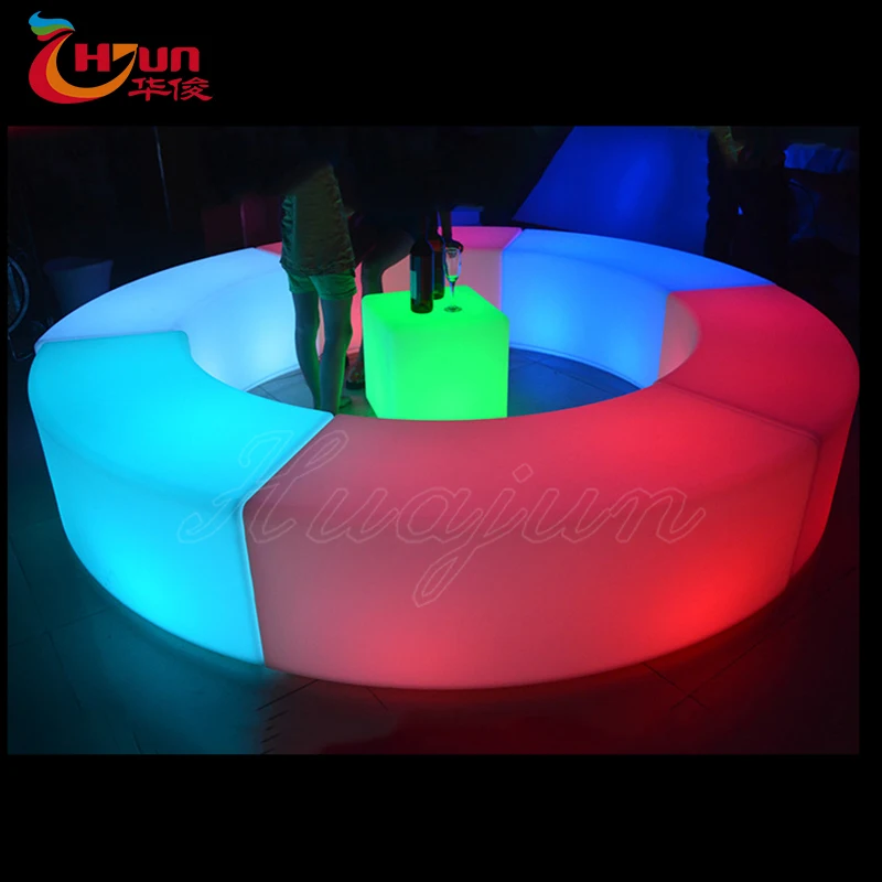 2021 China factory hot selling banquet bench furniture/ lit up led stool outdoor furniture for Sale