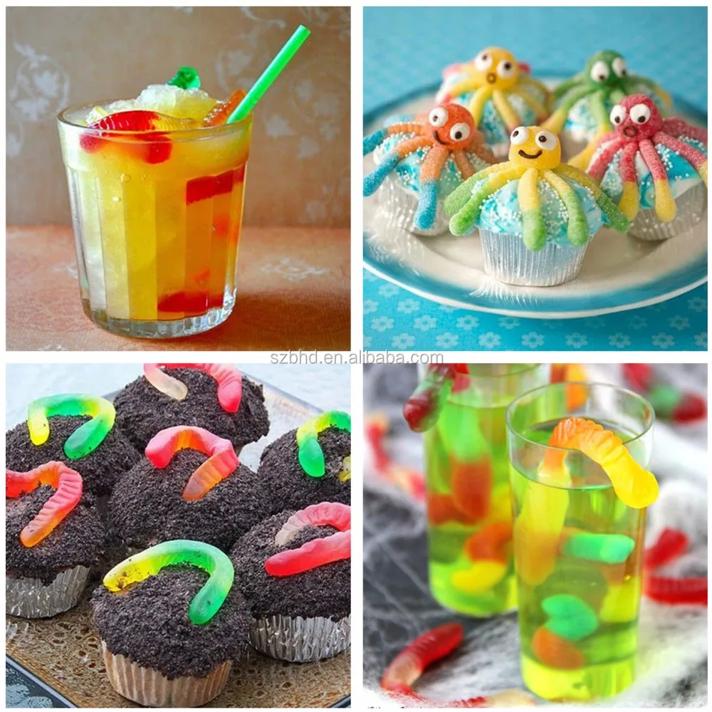 Gummy Bear Mold BPA Free Custom Silicone 50 Cavities Cake Tools Baking Silicone Rubber Moulds Opp Bag/pvc /color Box 50pcs 60g