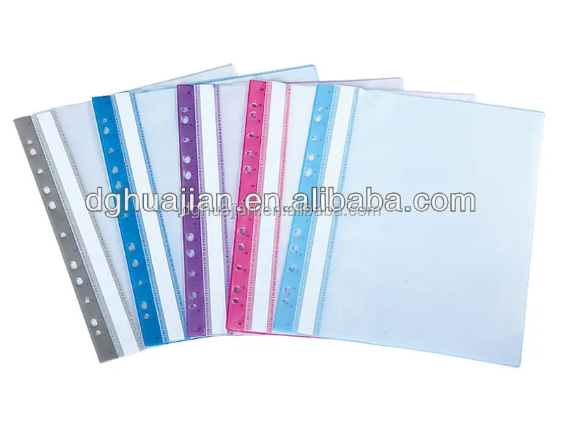 Factory Wholesales a4 punched pocket sheet protectors, a4 clear sheet protector, PP inner page