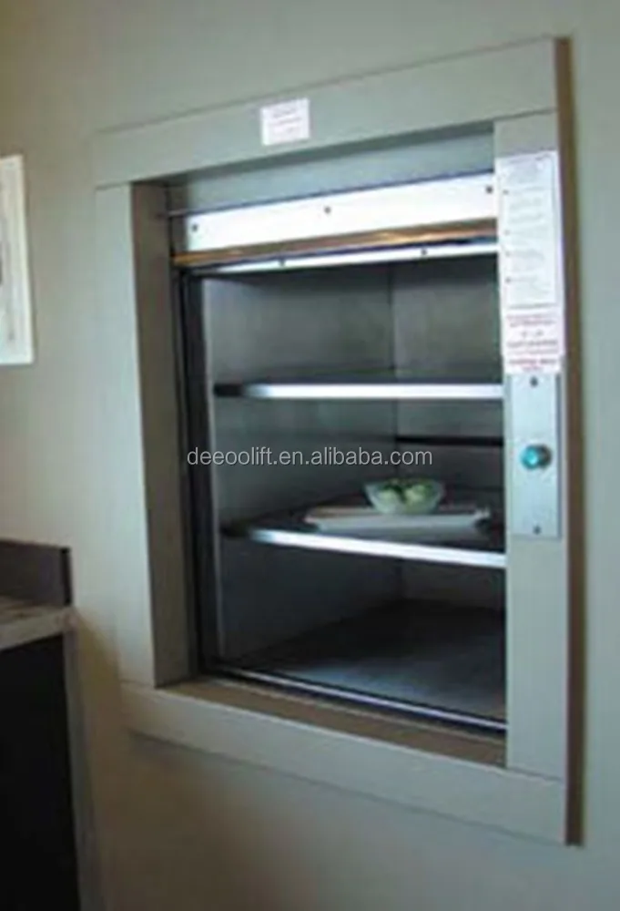 Machine Room 100kg Restaurant Mini Elevator For Food