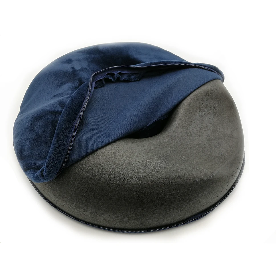 Contoured & Premium Comfort Donut Prostate Seat Cushion, Cushion Prostatic Pillow with Bamboo Charcoal Memory Foam