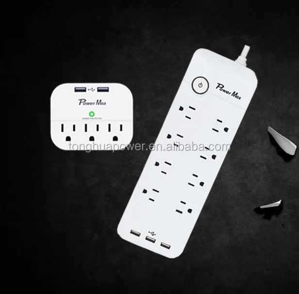 cETL Certified surge arrester, Wall Tap with USB C Surge Protector with USB Charger