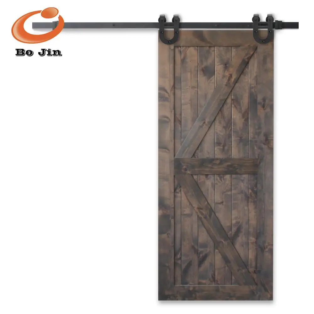 The Cavalier Metal Gliding Wheel Barn Door Pulley Garage Sliding Barn Door Kit LJ-1060