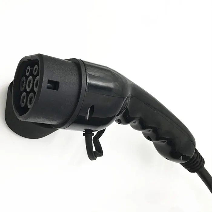 32a Single phase LEVEL 2 LCD Display home charging connector with IEC 62196-2 female type 2 plug