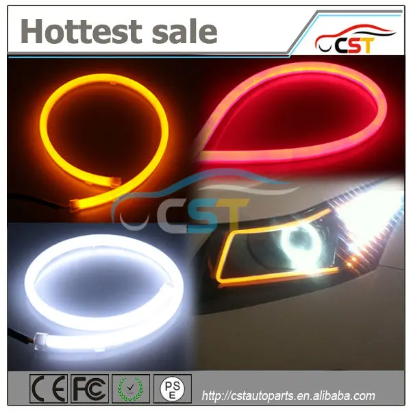 водонепроницаемый epistar smd335 12v гибкие светодиодные дрл/фарами дневного света светодиодные полосы света