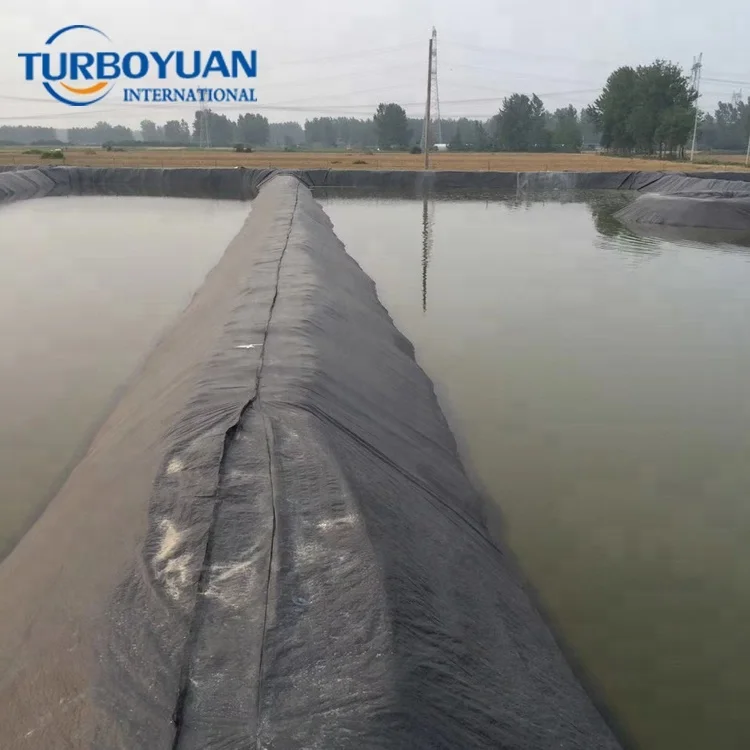 Полиэтилен пищевого класса HDPE геомембрана для мембранных водоемов аквакультуры 20 мил