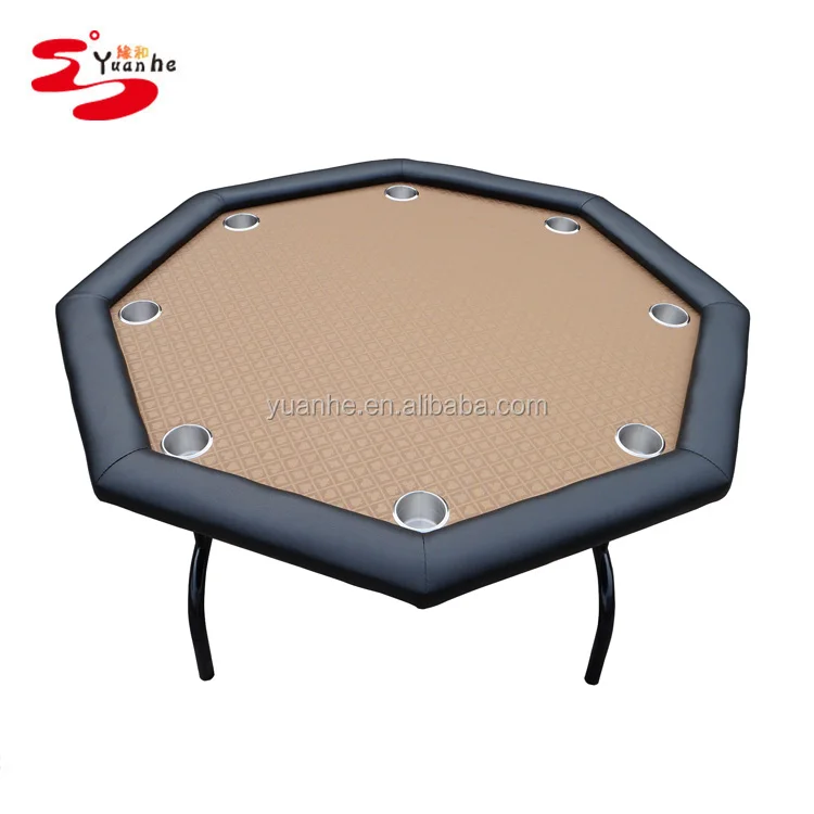 48 inch 8 person discount folding portable octagon poker card table for sale