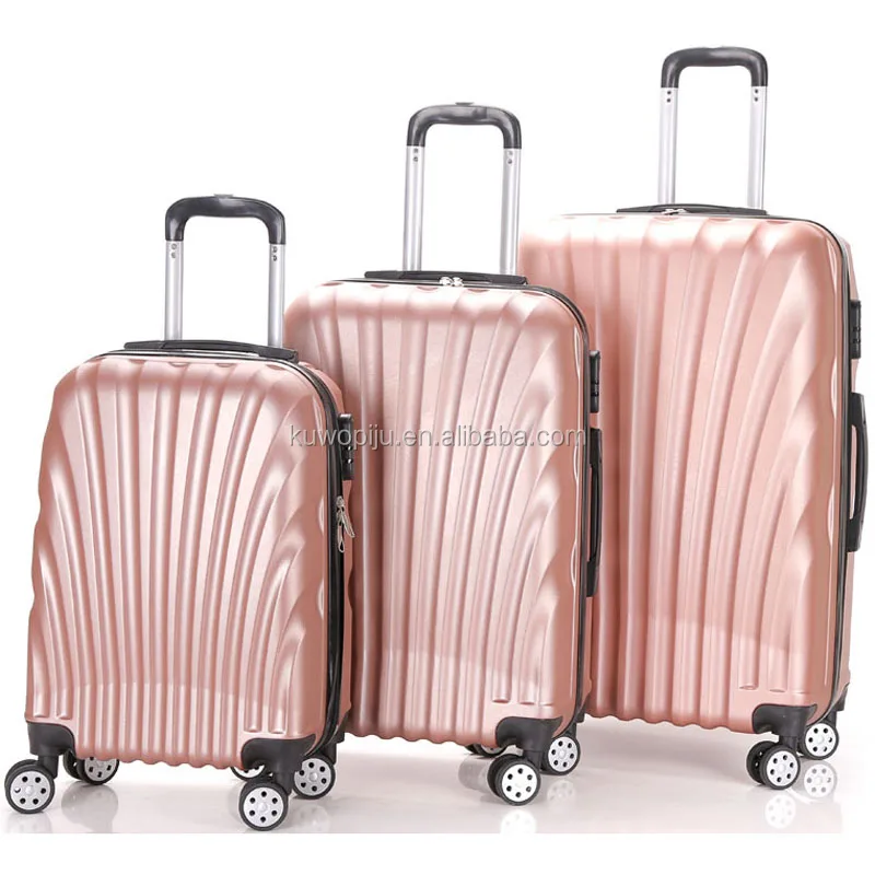 
5 pcs set wheeled travel plastic abs pc luggage box 
