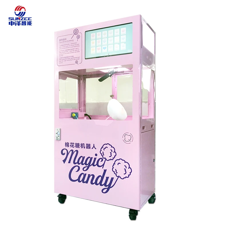 Guangzhou Candy newest product automatic cotton candy making machine commercial candy floss machine
