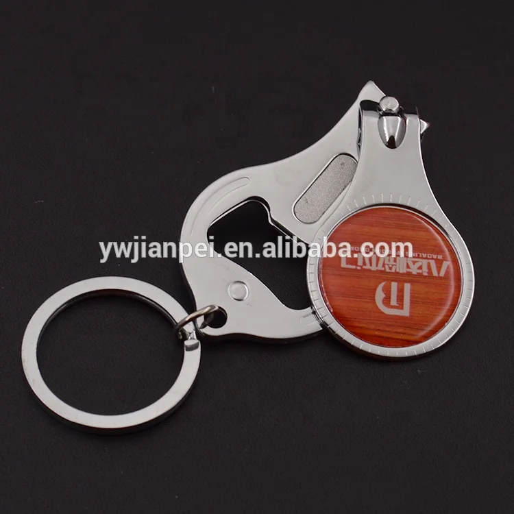 
Promotional 3 in 1 Keychain Nail Clipper With Bottle Opener 