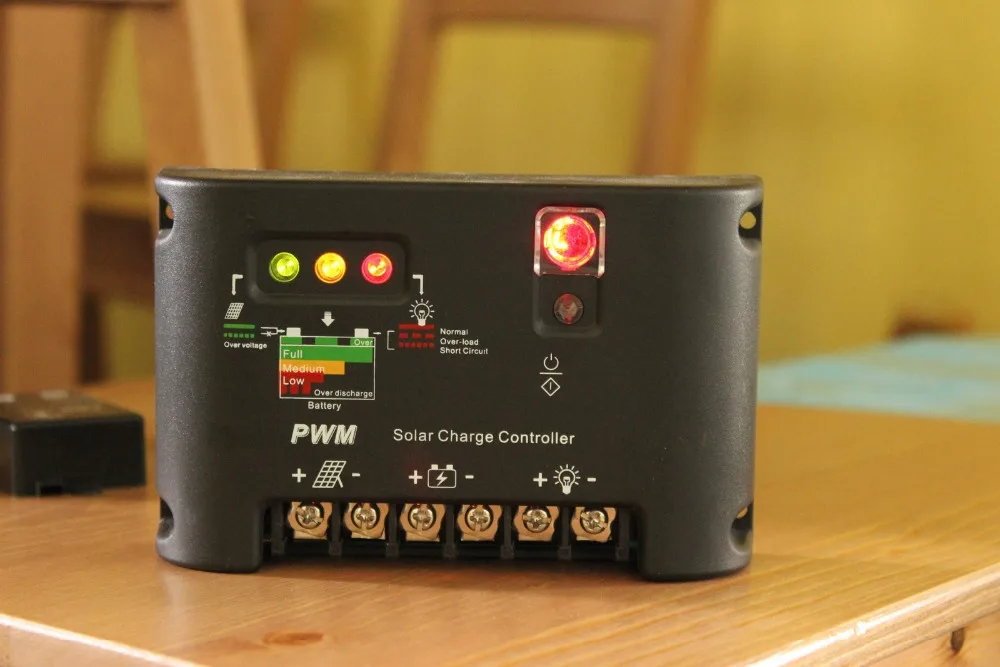 12V 24V 10A PWM Solar Charge Controller Lighting and Time Control for Solar System