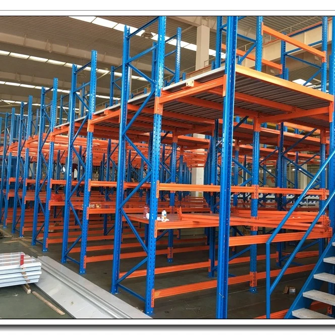 Steel Warehouse Strong Beam Mul-tier Industrial Mezzanine Rack System