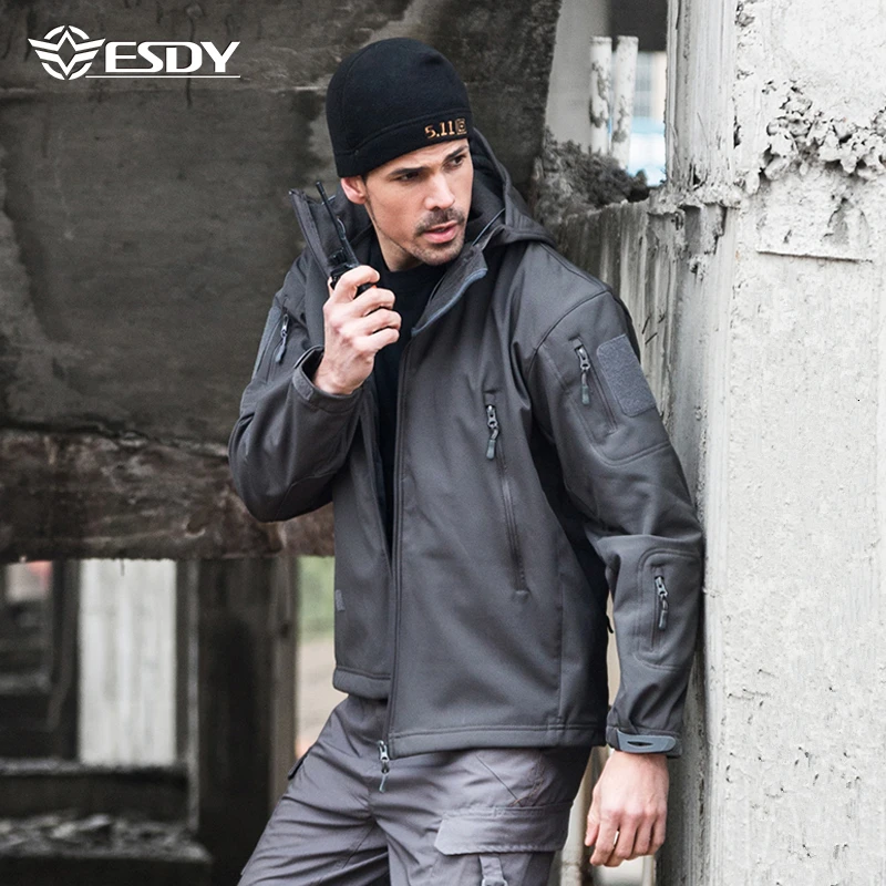 ESDY 25 Colors Hoodie Outdoor Uniform Tactical Soft Shell Hunting Jacket