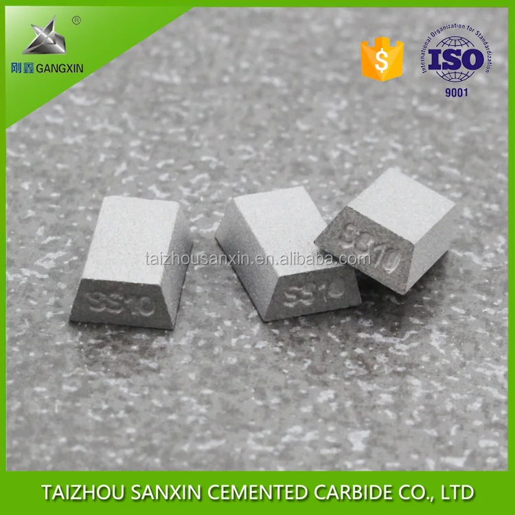 factory supply Gangxin Brand tungsten carbide ss10 stone cutting tips carbide brazed stone cutting inserts sanxin
