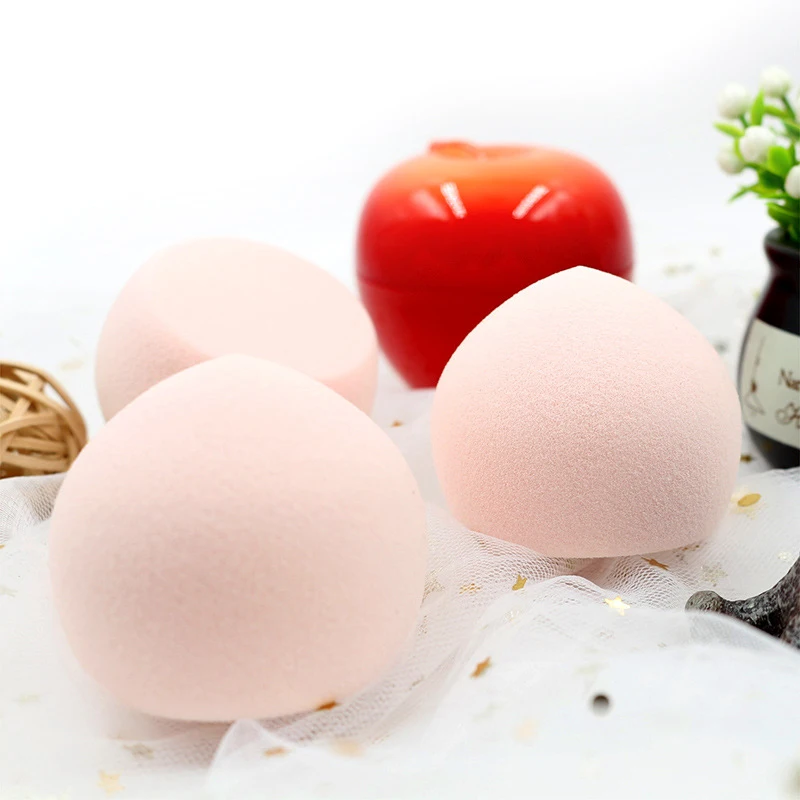 
Newest Design 3pcs Fart Peach Super Soft Become Larger After Water Pink Makeup Beauty Cosmetic Blender Sponge Puff Set 