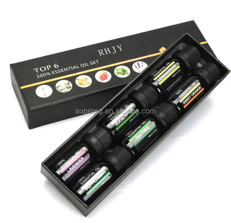 
100% pure therapeutic grade essential oils 6pcs aromatherapy essential oils 