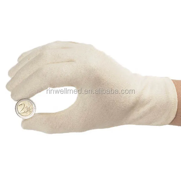 
white medical cotton glove 