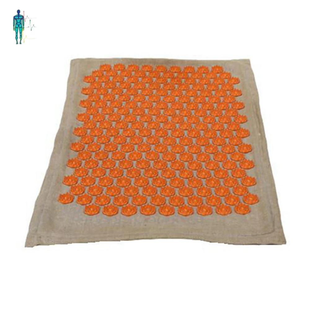 Folding eco-friendly colorful yoga massage mat acupressure mat and pillow set
