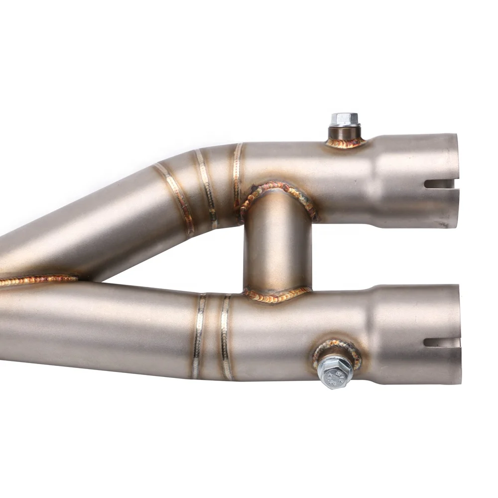 
Stainless Steel Mid Pipe Motorbike Motorcycle Middle Link Exhaust Muffler for YAMAHA YZF-R1 2015 