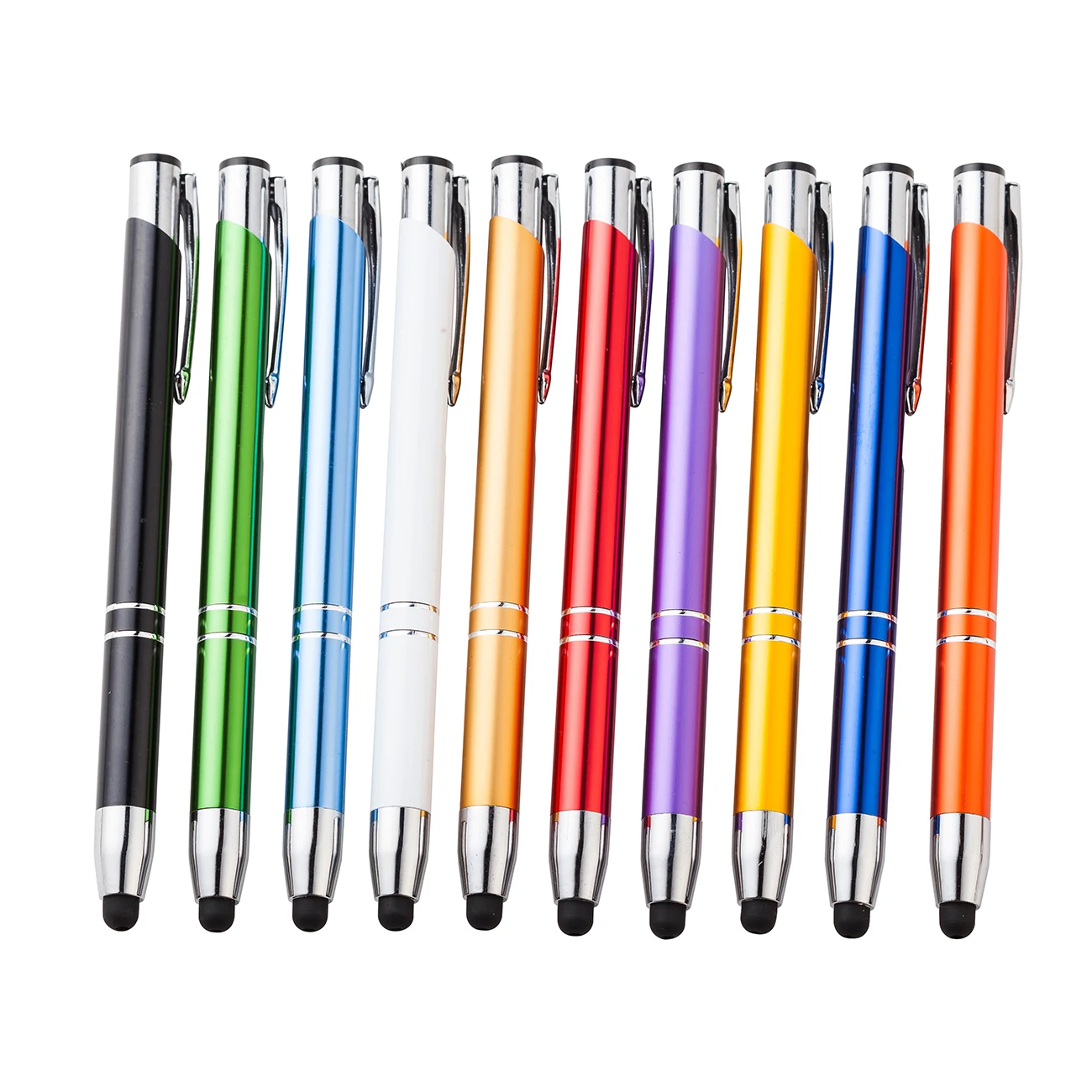 Stocking Multicolor Pen Click Customized Logo Metal Stylus Ballpoint Pen Cheap Price