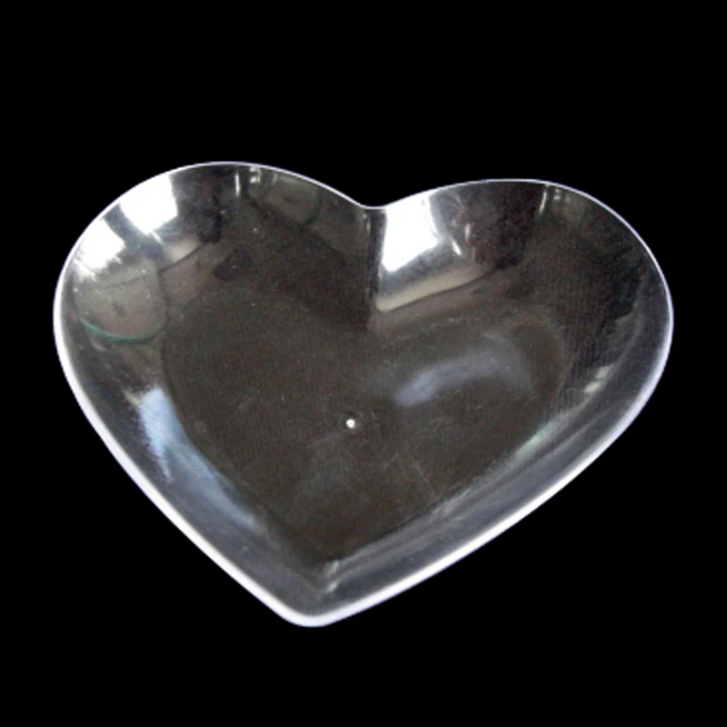smooth line heart shape dish dessert appetizer clear dish for sale