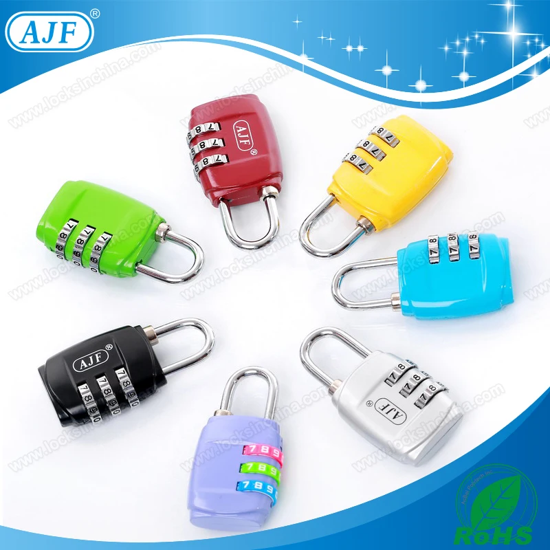 Tsa стиль на время shipment-AJF 30 мм 3 цифры путешествия lock-2017 красочные рекламные замок