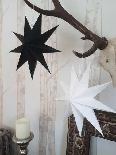 
9 Point Paper Star Nine Advent Star Christmas Gold Paper Star 