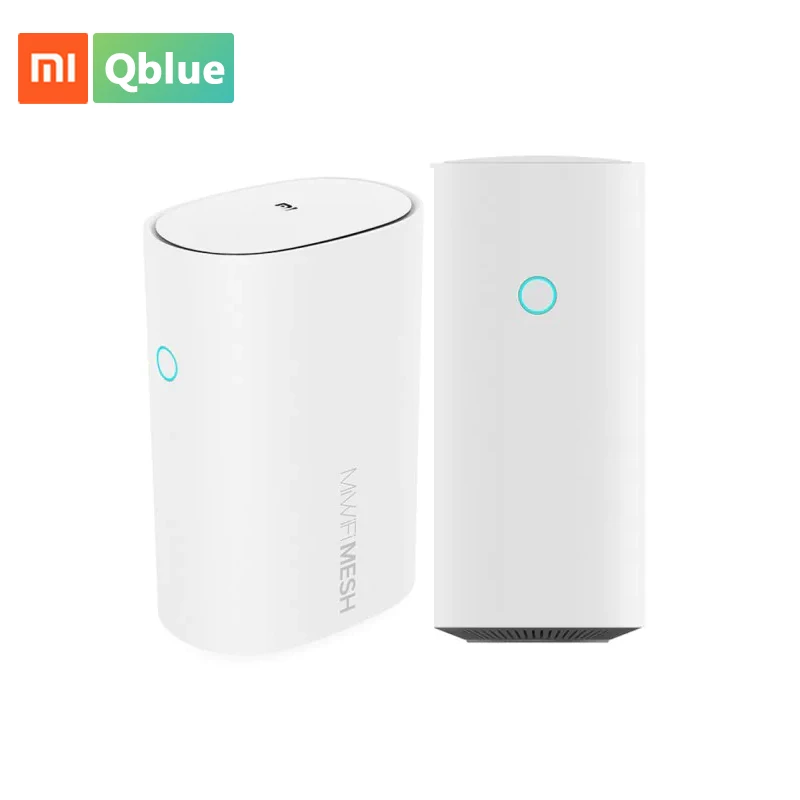 
 Оригинальный Xiaomi WIFI сетка 2,4 ГГц + 5 ГГц WiFi Интеллектуальный маршрутизатор 1 комплект с 2 единицами  