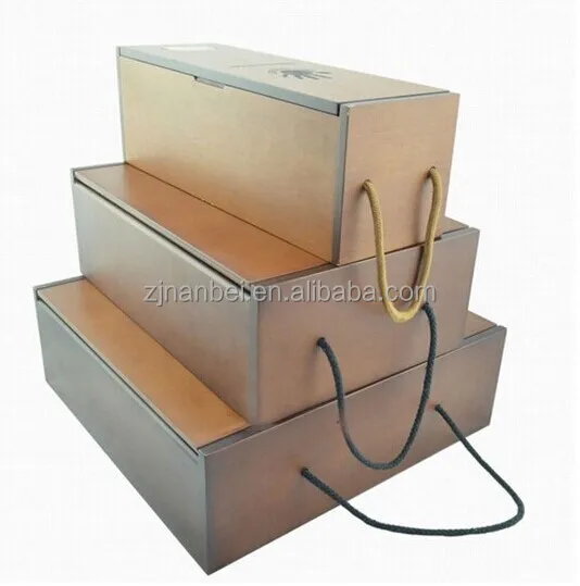 2024 изготовленный на заказ логотип пустой деревянный винный презентационный упаковочный Подарочный ящик