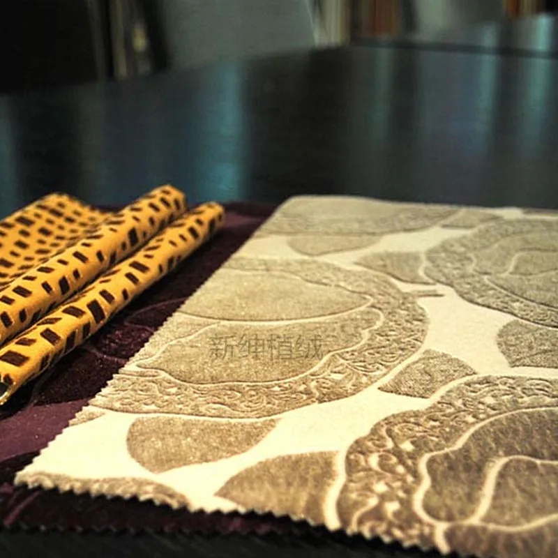 
flock fabric for sofa 