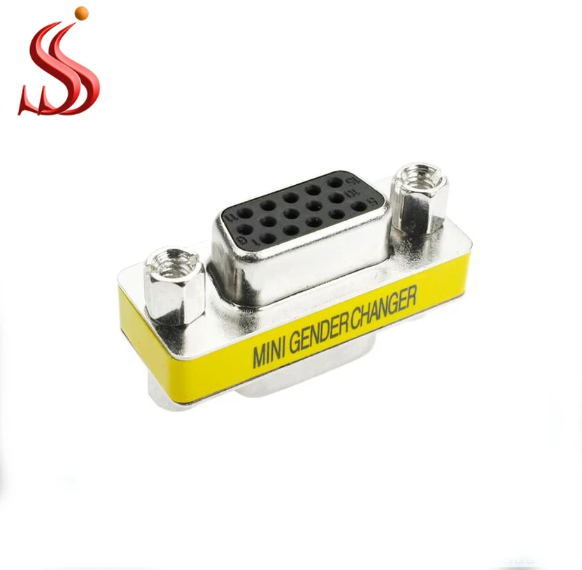 High Quality Vga15 Female To Female Mini Gender Changer db9 db15 adapter