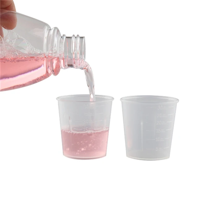 PP Small Digital Liquid Lab Liquor Plastic Medicine Measuring Cup for Hospital