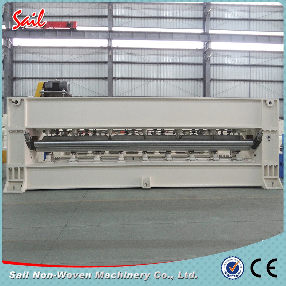 Polyester staple fiber needle punched nonwoven geotextile manufacturing machine