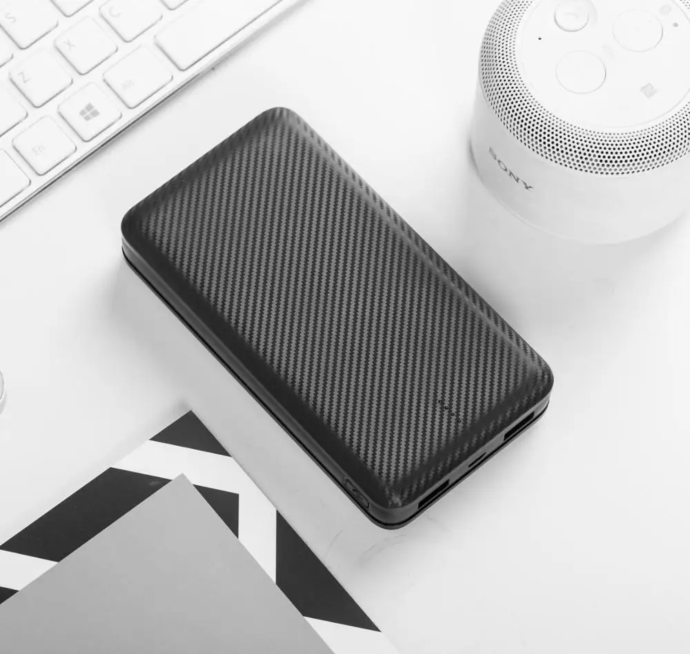 High Capacity Fast Charge Rohs Power Bank 20000mAh Portable Charger