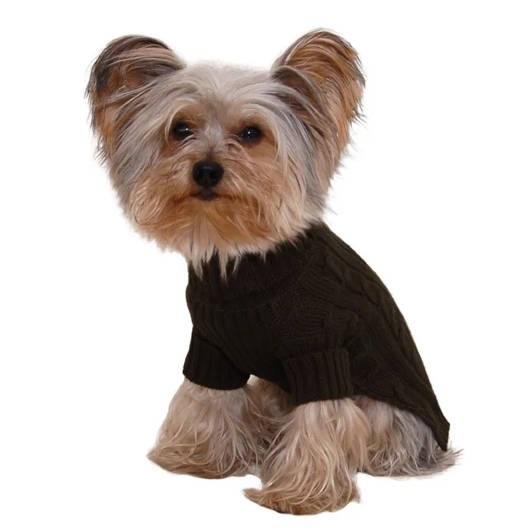 Дешевые зимние Вязание Хлопок милый собак Одежда