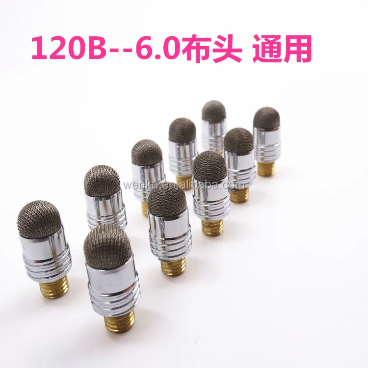 Replacement fine capacitive fiber mesh tips for stylus touch screen