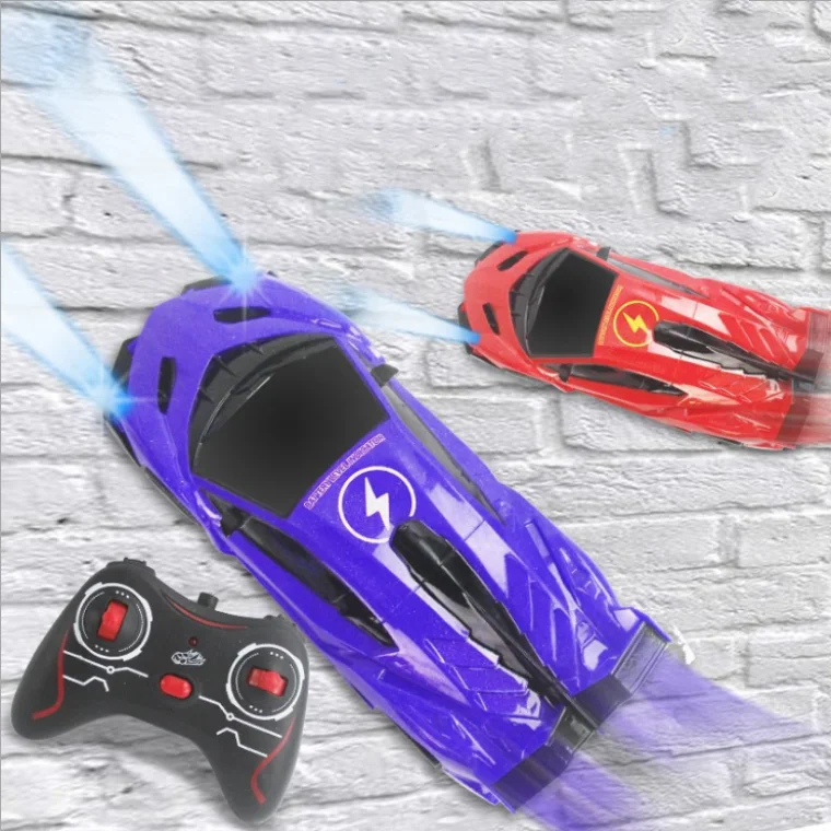 Wall Climbing RC Car New LED Lights Rotating Antigravity RC Car 4ch infrared rc toys climbing wall car